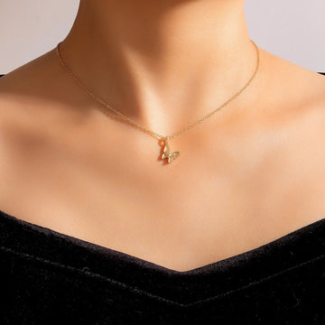 Butterfly Pendent With Chain.
