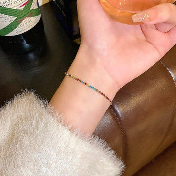 Multi Stone Bracelet Adjustable