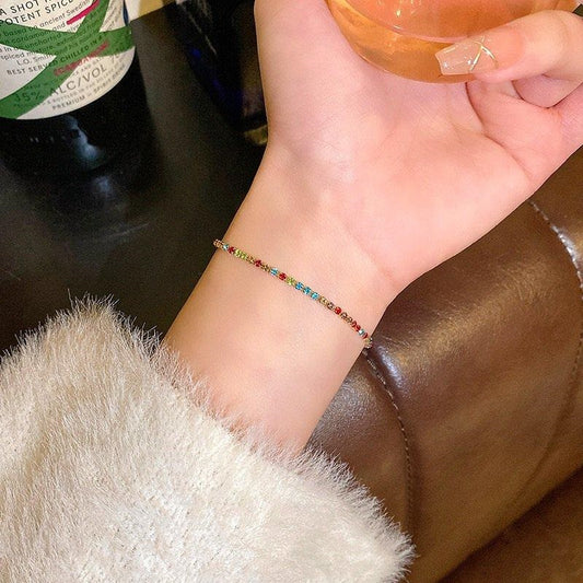 Multi Stone Bracelet Adjustable