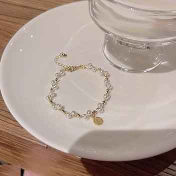 Pearl Round Bracelet Adjustable