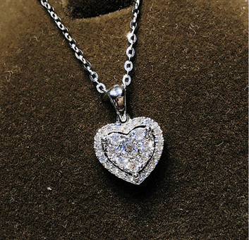 Heart Pendent With Silver Chain