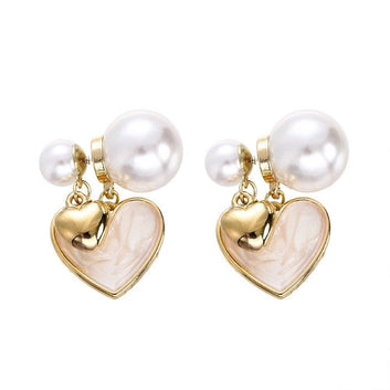Heart Drop Earrings