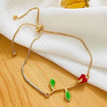 Floral  Bracelet Gold Plated