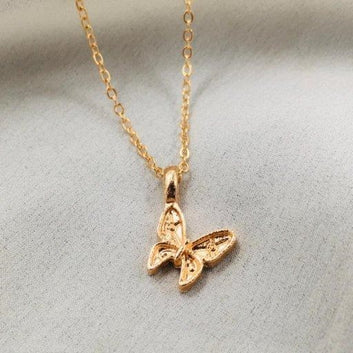 Butterfly Pendent With Chain.